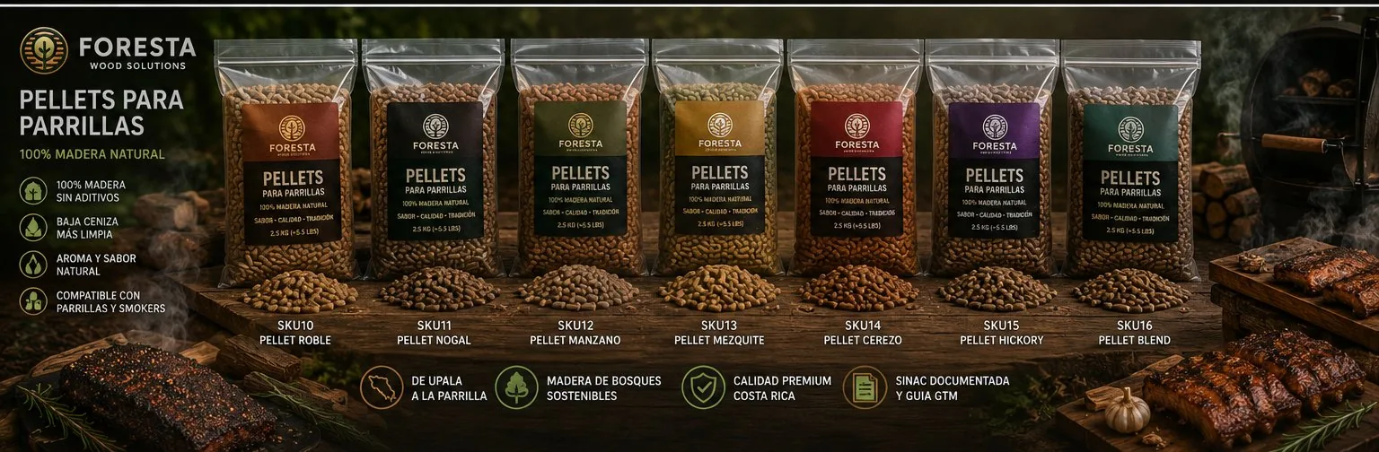Bolsa de pellets Foresta para parrillas